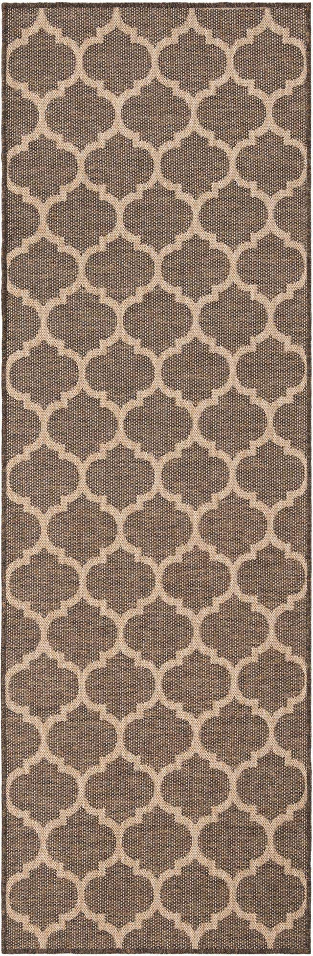 Brown 2' 9 x 8' Dunes Runner Area Rug 100% Polypropylene With Cotton Backing Carpet for Living, Dining, Office, Dorms, Bedrooms for Sale at Rug Engine