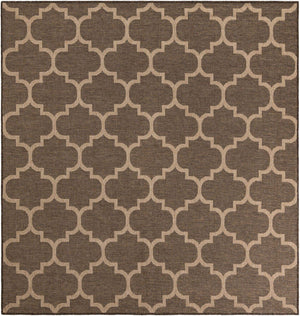 Brown 7' 10 x 7' 10 Dunes Square Area Rug 100% Polypropylene With Cotton Backing Carpet for Living, Dining, Office, Dorms, Bedrooms for Sale at Rug Engine