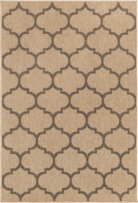 Natural 4' 3 x 6' 1 Dunes Rectangle Area Rug 100% Polypropylene With Cotton Backing Carpet for Living, Dining, Office, Dorms, Bedrooms for Sale at Rug Engine