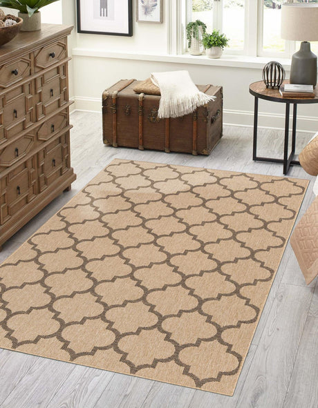 Natural 6' 3 x 9' Dunes Rectangle Area Rug 100% Polypropylene With Cotton Backing Carpet for Living, Dining, Office, Dorms, Bedrooms for Sale at Rug Engine