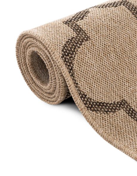Natural 4' 3 x 6' 1 Dunes Rectangle Area Rug 100% Polypropylene With Cotton Backing Carpet for Living, Dining, Office, Dorms, Bedrooms for Sale at Rug Engine