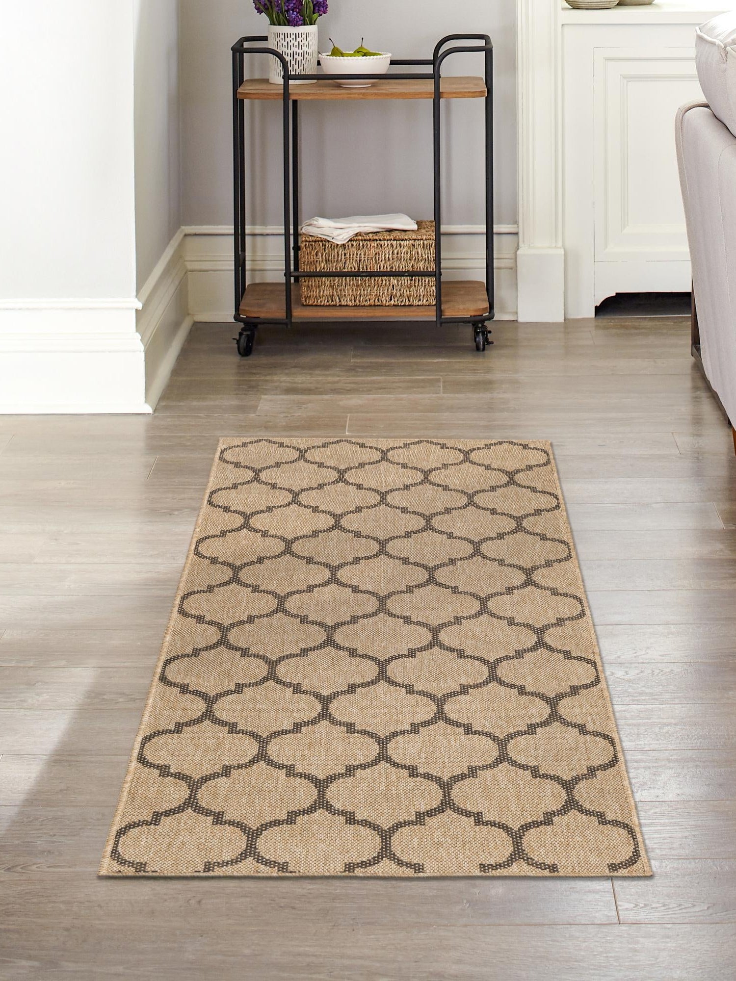 Natural 2' 9 x 6' 1 Dunes Runner Area Rug 100% Polypropylene With Cotton Backing Carpet for Living, Dining, Office, Dorms, Bedrooms for Sale at Rug Engine
