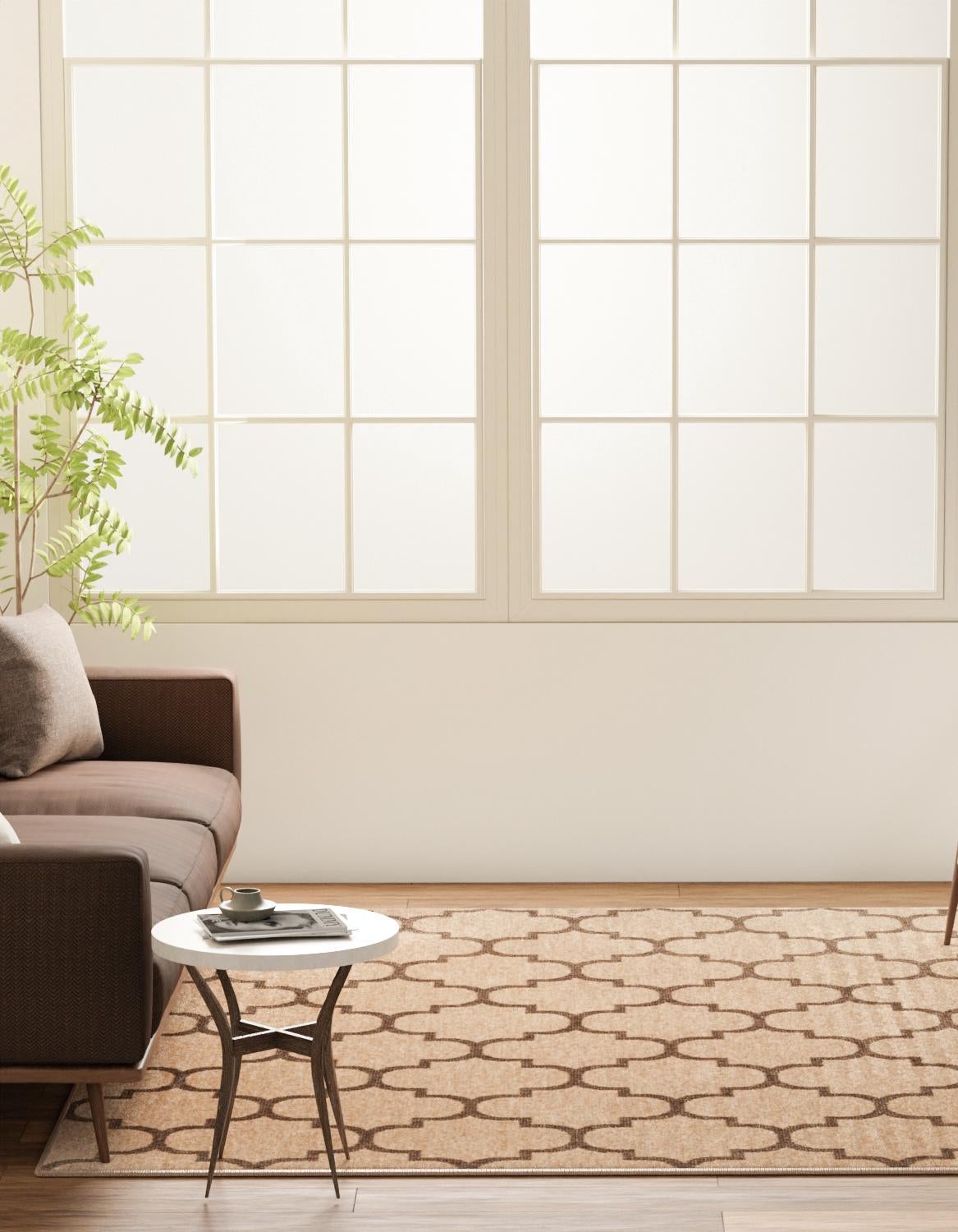 Natural 12' 2 x 12' 2 Dunes Square Area Rug 100% Polypropylene With Cotton Backing Carpet for Living, Dining, Office, Dorms, Bedrooms for Sale at Rug Engine