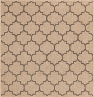 Natural 8' x 8' Dunes Square Area Rug 100% Polypropylene With Cotton Backing Carpet for Living, Dining, Office, Dorms, Bedrooms for Sale at Rug Engine