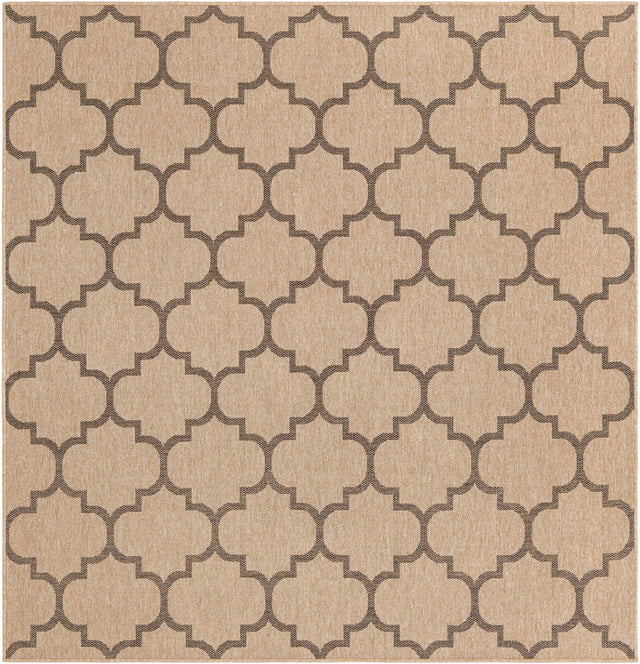 Natural 8' x 8' Dunes Square Area Rug 100% Polypropylene With Cotton Backing Carpet for Living, Dining, Office, Dorms, Bedrooms for Sale at Rug Engine