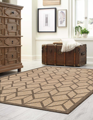 Natural 8' x 10' Dunes Rectangle Area Rug 100% Polypropylene With Cotton Backing Carpet for Living, Dining, Office, Dorms, Bedrooms for Sale at Rug Engine