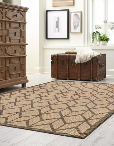 Natural 6' 3 x 9' Dunes Rectangle Area Rug 100% Polypropylene With Cotton Backing Carpet for Living, Dining, Office, Dorms, Bedrooms for Sale at Rug Engine