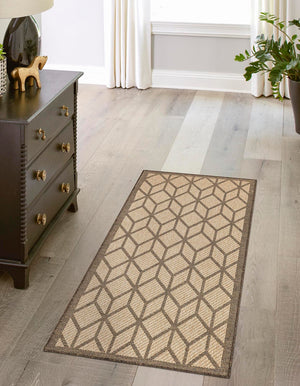 Natural 2' 9 x 12' Dunes Runner Area Rug 100% Polypropylene With Cotton Backing Carpet for Living, Dining, Office, Dorms, Bedrooms for Sale at Rug Engine