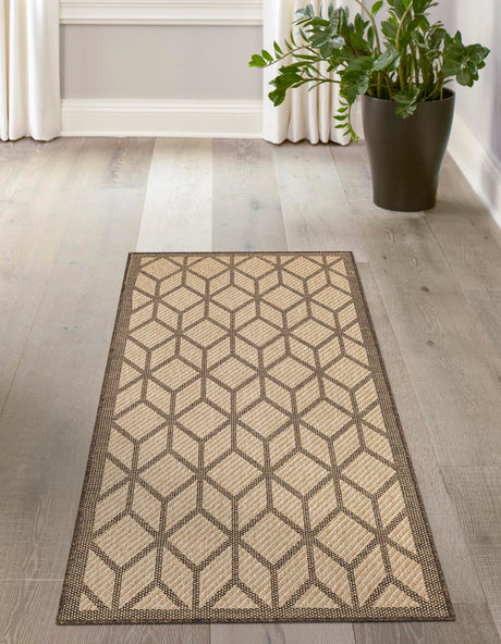Natural 2' 9 x 6' 1 Dunes Runner Area Rug 100% Polypropylene With Cotton Backing Carpet for Living, Dining, Office, Dorms, Bedrooms for Sale at Rug Engine