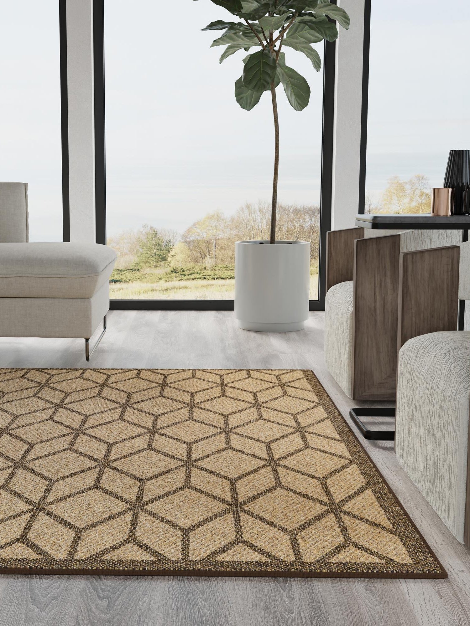 Mustard Yellow 8' x 8' Dunes Square Area Rug 100% Polypropylene With Cotton Backing Carpet for Living, Dining, Office, Dorms, Bedrooms for Sale at Rug Engine