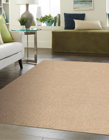 Natural 9' x 12' Dunes Rectangle Area Rug 100% Polypropylene With Cotton Backing Carpet for Living, Dining, Office, Dorms, Bedrooms for Sale at Rug Engine
