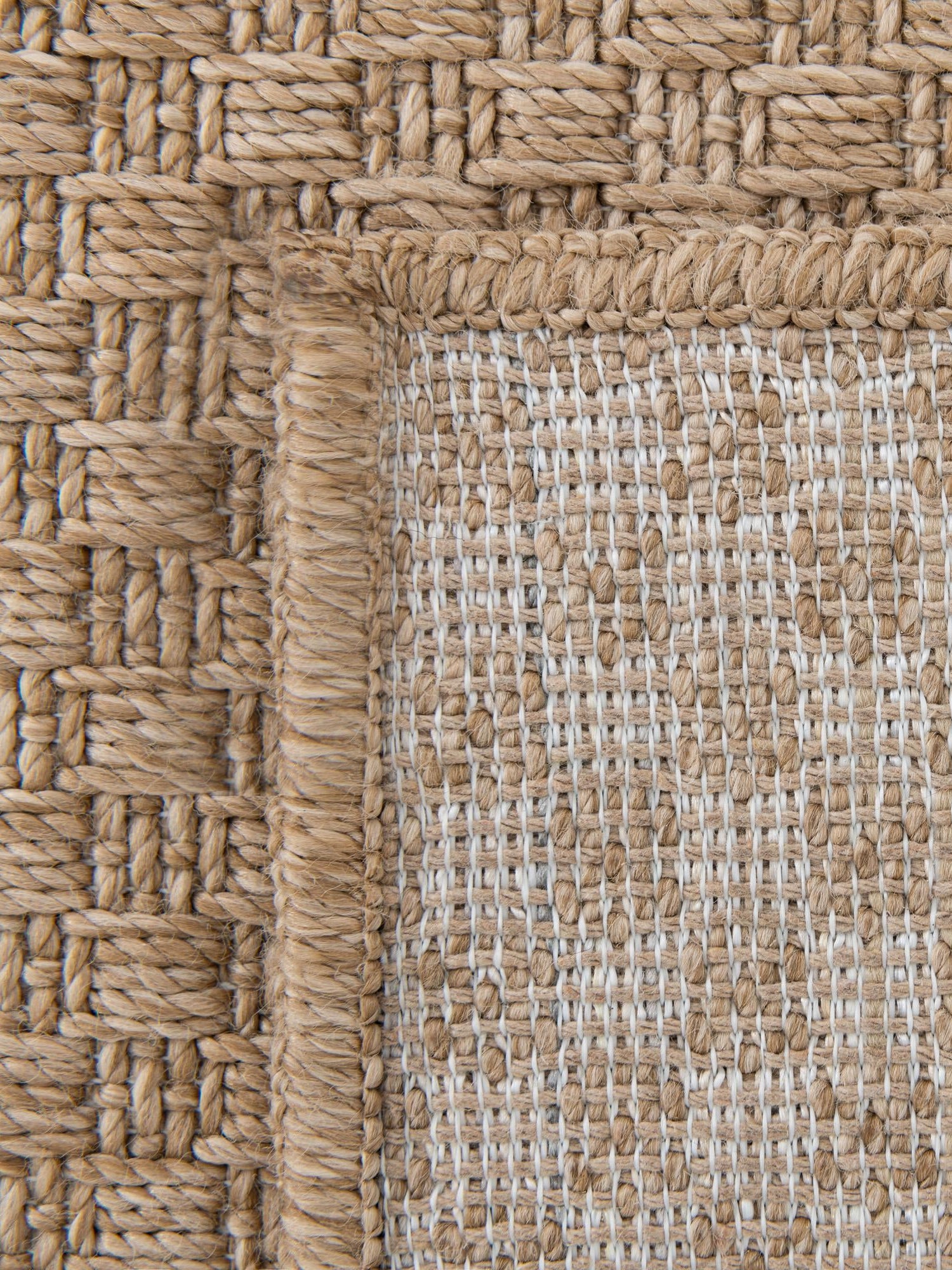 Natural 7' 1 x 10' Dunes Rectangle Area Rug 100% Polypropylene With Cotton Backing Carpet for Living, Dining, Office, Dorms, Bedrooms for Sale at Rug Engine
