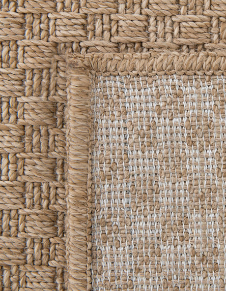 Natural 7' 1 x 10' Dunes Rectangle Area Rug 100% Polypropylene With Cotton Backing Carpet for Living, Dining, Office, Dorms, Bedrooms for Sale at Rug Engine