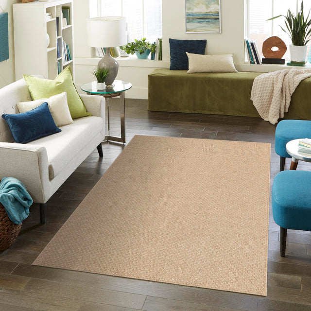 Natural 10' x 14' 1 Dunes Rectangle Area Rug 100% Polypropylene With Cotton Backing Carpet for Living, Dining, Office, Dorms, Bedrooms for Sale at Rug Engine