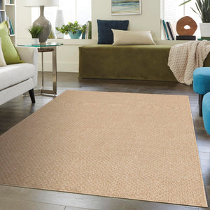 Natural 10' x 14' 1 Dunes Rectangle Area Rug 100% Polypropylene With Cotton Backing Carpet for Living, Dining, Office, Dorms, Bedrooms for Sale at Rug Engine