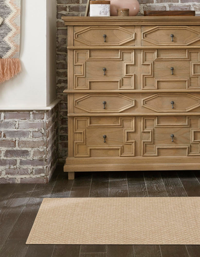 Natural 2' 7 x 8' Dunes Runner Area Rug 100% Polypropylene With Cotton Backing Carpet for Living, Dining, Office, Dorms, Bedrooms for Sale at Rug Engine