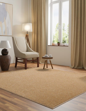 Natural 13' 1 x 13' 1 Dunes Square Area Rug 100% Polypropylene With Cotton Backing Carpet for Living, Dining, Office, Dorms, Bedrooms for Sale at Rug Engine