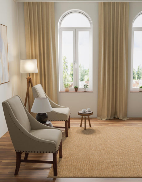 Natural 13' 1 x 13' 1 Dunes Square Area Rug 100% Polypropylene With Cotton Backing Carpet for Living, Dining, Office, Dorms, Bedrooms for Sale at Rug Engine