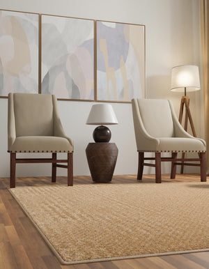 Natural 7' 10 x 7' 10 Dunes Square Area Rug 100% Polypropylene With Cotton Backing Carpet for Living, Dining, Office, Dorms, Bedrooms for Sale at Rug Engine