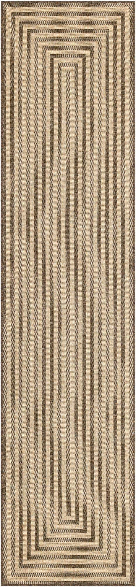 Natural and Brown 2' 9 x 12' Dunes Runner Area Rug 100% Polypropylene With Cotton Backing Carpet for Living, Dining, Office, Dorms, Bedrooms for Sale at Rug Engine