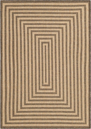 Natural and Brown 4' 1 x 6' 1 Dunes Rectangle Area Rug 100% Polypropylene With Cotton Backing Carpet for Living, Dining, Office, Dorms, Bedrooms for Sale at Rug Engine