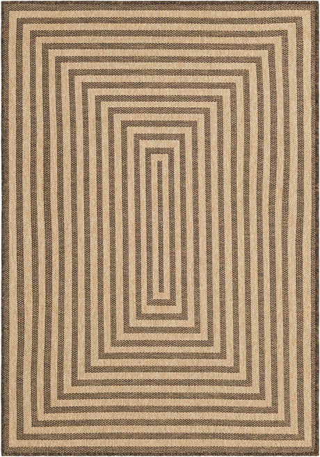 Natural and Brown 4' 1 x 6' 1 Dunes Rectangle Area Rug 100% Polypropylene With Cotton Backing Carpet for Living, Dining, Office, Dorms, Bedrooms for Sale at Rug Engine
