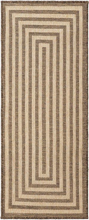 Natural and Brown 2' x 5' 3 Dunes Runner Area Rug 100% Polypropylene With Cotton Backing Carpet for Living, Dining, Office, Dorms, Bedrooms for Sale at Rug Engine