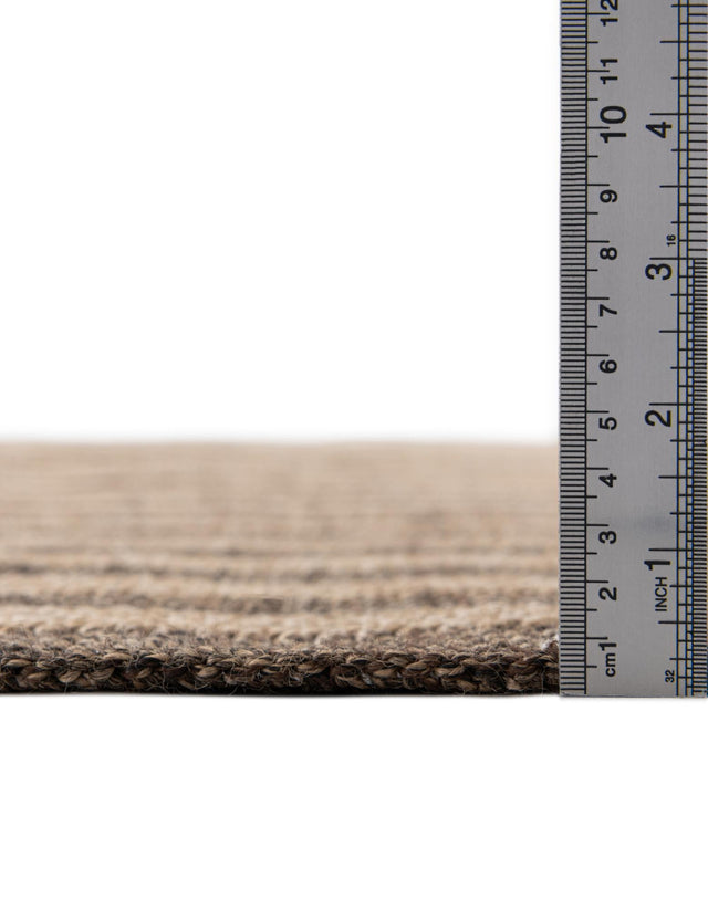 Natural and Brown 9' 2 x 12' Dunes Rectangle Area Rug 100% Polypropylene With Cotton Backing Carpet for Living, Dining, Office, Dorms, Bedrooms for Sale at Rug Engine