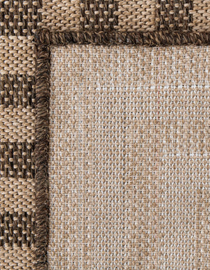 Natural and Brown 5' 3 x 8' Dunes Rectangle Area Rug 100% Polypropylene With Cotton Backing Carpet for Living, Dining, Office, Dorms, Bedrooms for Sale at Rug Engine