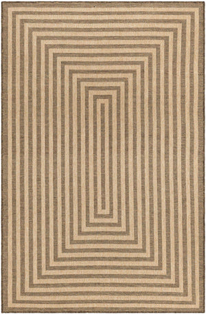 Natural and Brown 5' 3 x 8' Dunes Rectangle Area Rug 100% Polypropylene With Cotton Backing Carpet for Living, Dining, Office, Dorms, Bedrooms for Sale at Rug Engine
