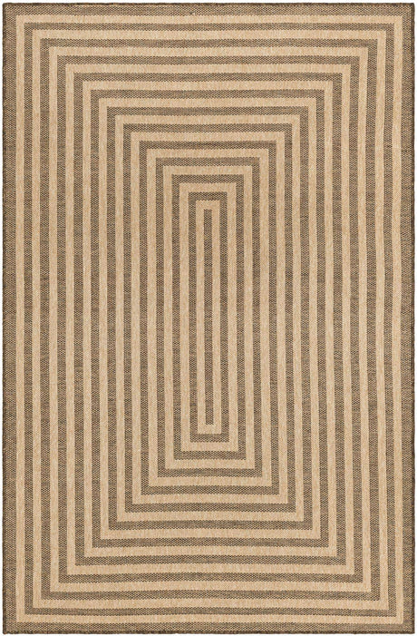 Natural and Brown 5' 3 x 8' Dunes Rectangle Area Rug 100% Polypropylene With Cotton Backing Carpet for Living, Dining, Office, Dorms, Bedrooms for Sale at Rug Engine