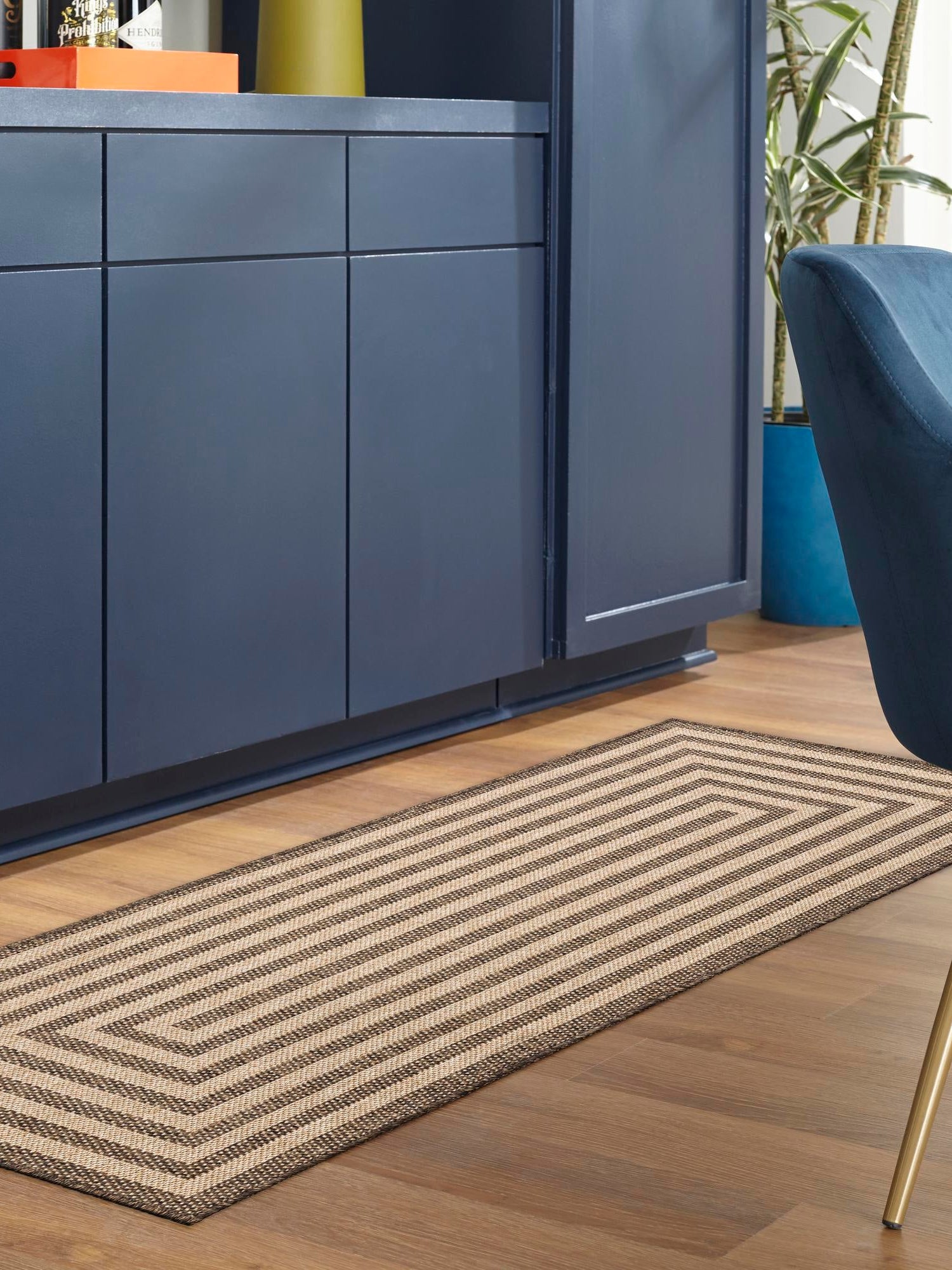 Natural and Brown 2' 9 x 8' Dunes Runner Area Rug 100% Polypropylene With Cotton Backing Carpet for Living, Dining, Office, Dorms, Bedrooms for Sale at Rug Engine