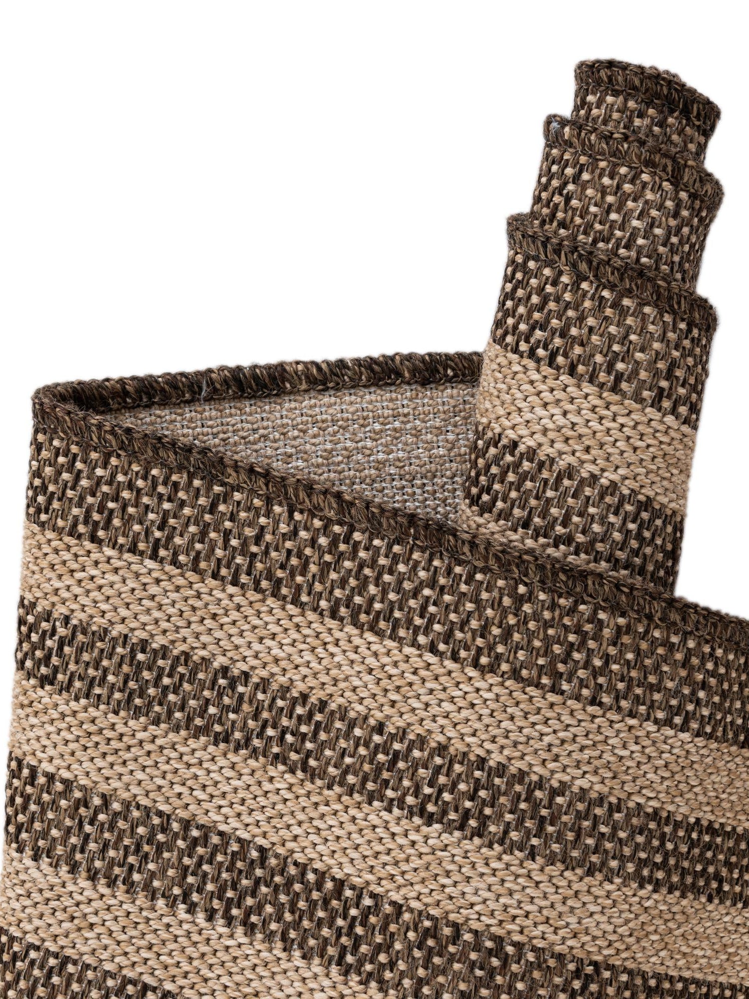 Natural and Brown 2' 9 x 12' Dunes Runner Area Rug 100% Polypropylene With Cotton Backing Carpet for Living, Dining, Office, Dorms, Bedrooms for Sale at Rug Engine