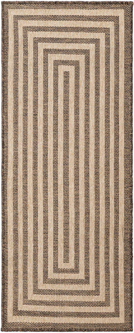 Natural and Brown 2' 7 x 6' 1 Dunes Runner Area Rug 100% Polypropylene With Cotton Backing Carpet for Living, Dining, Office, Dorms, Bedrooms for Sale at Rug Engine