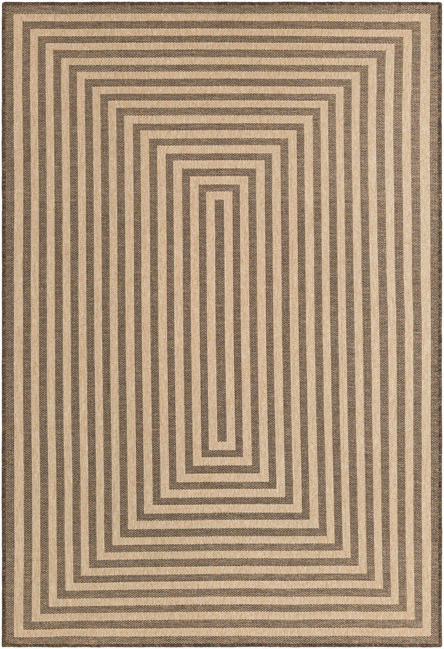 Natural and Brown 6' 3 x 9' Dunes Rectangle Area Rug 100% Polypropylene With Cotton Backing Carpet for Living, Dining, Office, Dorms, Bedrooms for Sale at Rug Engine