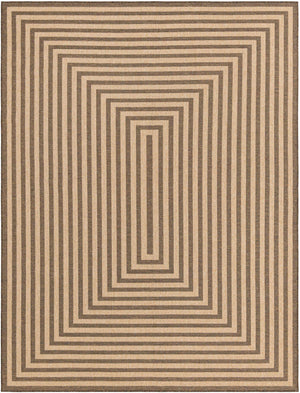 Natural and Brown 9' 2 x 12' Dunes Rectangle Area Rug 100% Polypropylene With Cotton Backing Carpet for Living, Dining, Office, Dorms, Bedrooms for Sale at Rug Engine