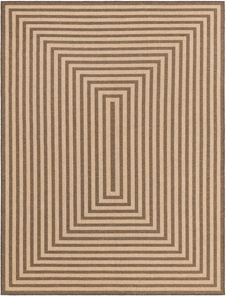 Natural and Brown 9' 2 x 12' Dunes Rectangle Area Rug 100% Polypropylene With Cotton Backing Carpet for Living, Dining, Office, Dorms, Bedrooms for Sale at Rug Engine
