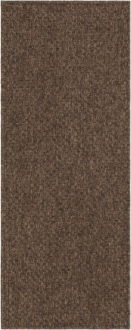 Brown 2' 2 x 5' 3 Dunes Runner Area Rug 100% Polypropylene With Cotton Backing Carpet for Living, Dining, Office, Dorms, Bedrooms for Sale at Rug Engine