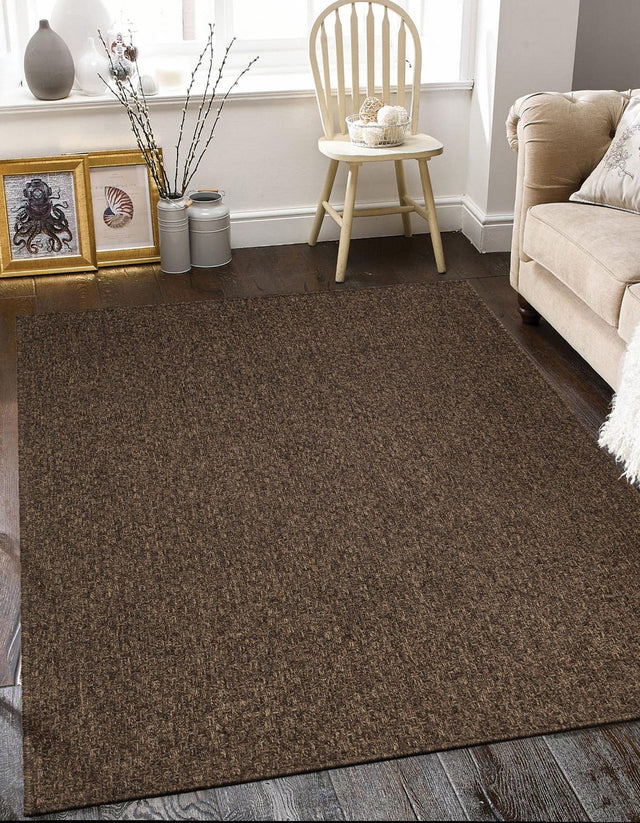 Brown 10' x 14' 1 Dunes Rectangle Area Rug 100% Polypropylene With Cotton Backing Carpet for Living, Dining, Office, Dorms, Bedrooms for Sale at Rug Engine