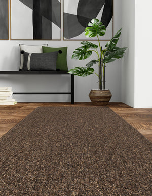 Brown 2' 2 x 5' 3 Dunes Runner Area Rug 100% Polypropylene With Cotton Backing Carpet for Living, Dining, Office, Dorms, Bedrooms for Sale at Rug Engine