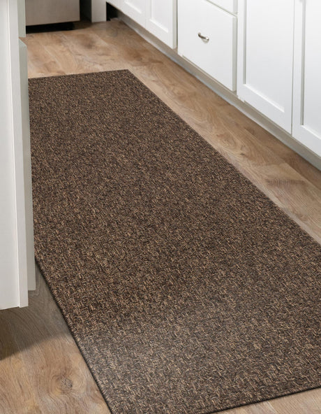 Brown 2' 2 x 5' 3 Dunes Runner Area Rug 100% Polypropylene With Cotton Backing Carpet for Living, Dining, Office, Dorms, Bedrooms for Sale at Rug Engine