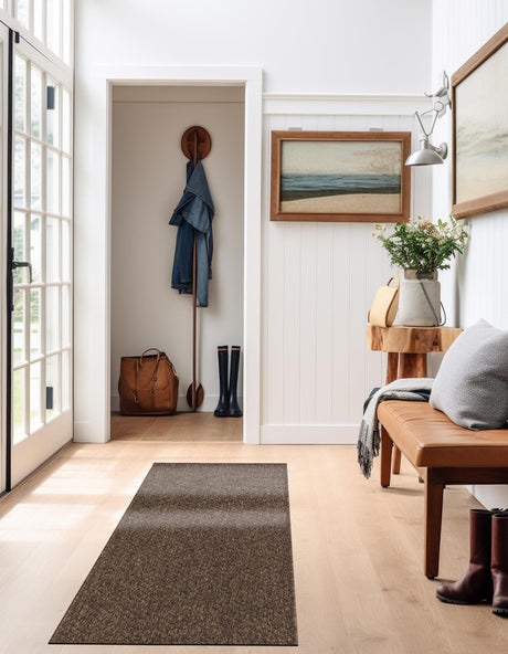 Brown 2' 9 x 8' Dunes Runner Area Rug 100% Polypropylene With Cotton Backing Carpet for Living, Dining, Office, Dorms, Bedrooms for Sale at Rug Engine