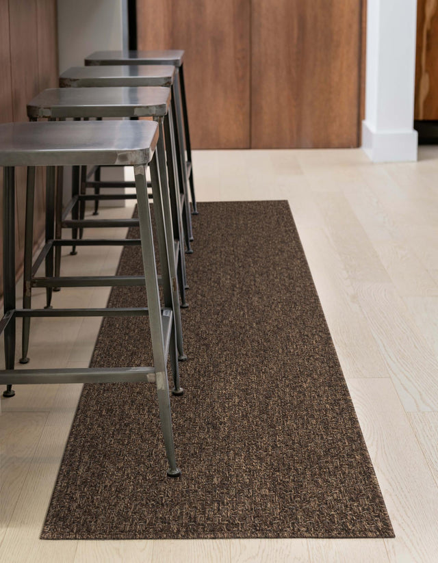 Brown 2' 2 x 5' 3 Dunes Runner Area Rug 100% Polypropylene With Cotton Backing Carpet for Living, Dining, Office, Dorms, Bedrooms for Sale at Rug Engine