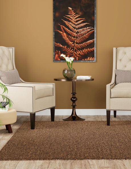 Brown 13' 1 x 13' 1 Dunes Square Area Rug 100% Polypropylene With Cotton Backing Carpet for Living, Dining, Office, Dorms, Bedrooms for Sale at Rug Engine