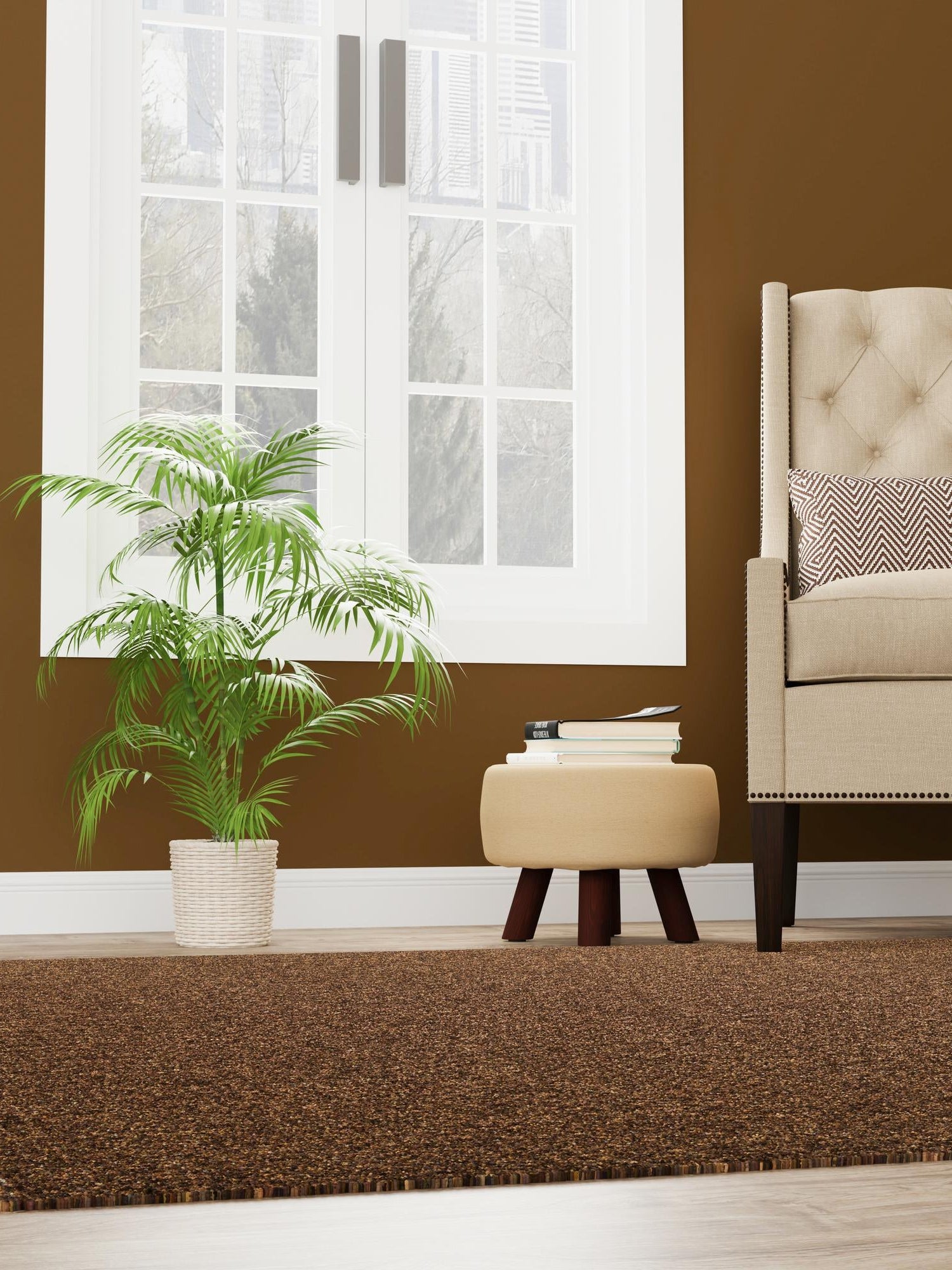 Brown 7' 10 x 7' 10 Dunes Square Area Rug 100% Polypropylene With Cotton Backing Carpet for Living, Dining, Office, Dorms, Bedrooms for Sale at Rug Engine