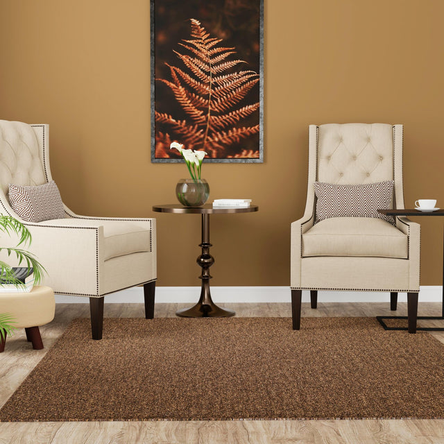 Brown 13' 1 x 13' 1 Dunes Square Area Rug 100% Polypropylene With Cotton Backing Carpet for Living, Dining, Office, Dorms, Bedrooms for Sale at Rug Engine
