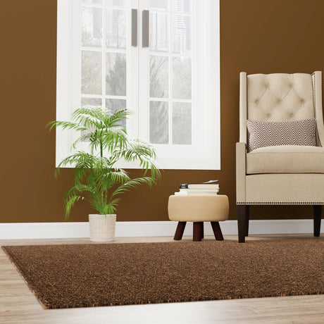 Brown 13' 1 x 13' 1 Dunes Square Area Rug 100% Polypropylene With Cotton Backing Carpet for Living, Dining, Office, Dorms, Bedrooms for Sale at Rug Engine