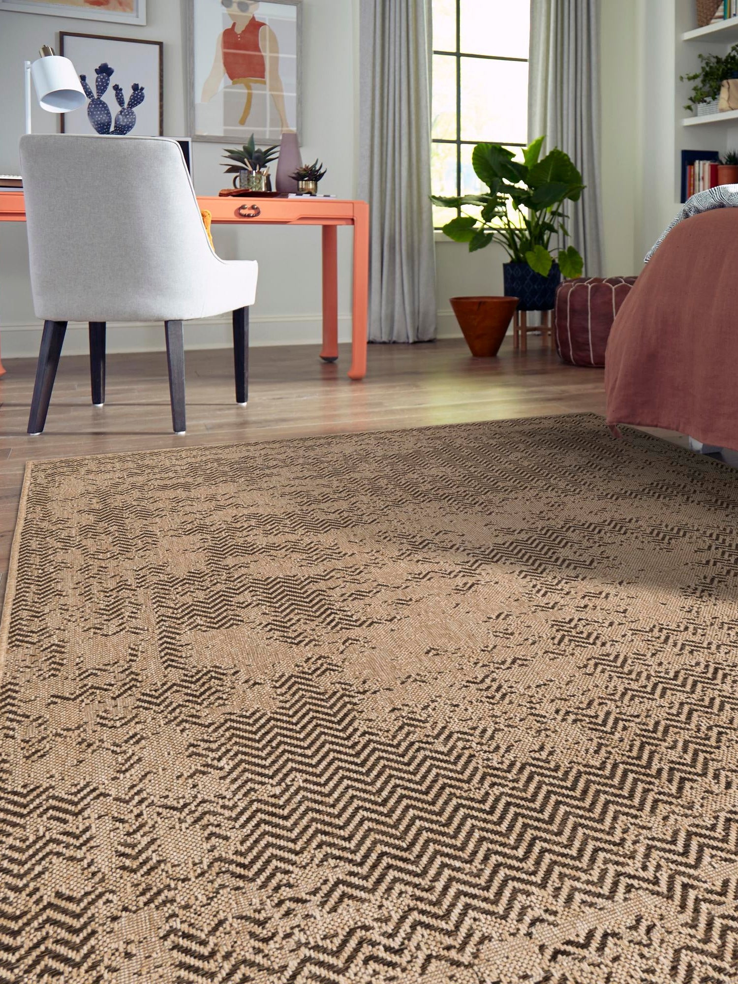 Natural 2' 2 x 3' 1 Dunes Rectangle Area Rug 100% Polypropylene With Cotton Backing Carpet for Living, Dining, Office, Dorms, Bedrooms for Sale at Rug Engine