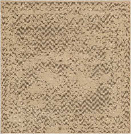 Natural 8' x 8' Dunes Square Area Rug 100% Polypropylene With Cotton Backing Carpet for Living, Dining, Office, Dorms, Bedrooms for Sale at Rug Engine