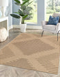 Natural 4' 3 x 6' 1 Dunes Rectangle Area Rug 100% Polypropylene With Cotton Backing Carpet for Living, Dining, Office, Dorms, Bedrooms for Sale at Rug Engine